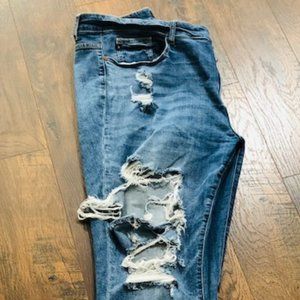 Heavily distressed Judy Blues Plus Size 22W